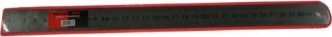 Black Red Χάρακας Μεταλλικός 30cm Μαύρο