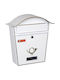 Viometal LTD Βιέννη 5001 Cutie Poștală pentru Exterior Inox White Forge 35.5x10x37cm