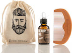 Cosmogent Mr. Cosmo Beard & Moustache Grooming Set with Λάδι & Χτένα 30ml