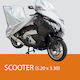 Spinelli Κουκούλα Μηχανής Poly S1 Μ520xΥ330εκ.