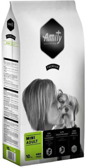 Amity Premium Mini Adult 10kg Dry Food with Few Grains for Adult Small Breed Dogs with Lamb, Chicken and Rice