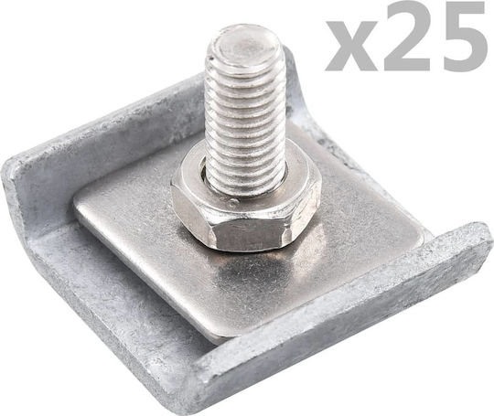 vidaXL Адаптер за Градинска Пергола Галванизиран 4x3.5см 25бр