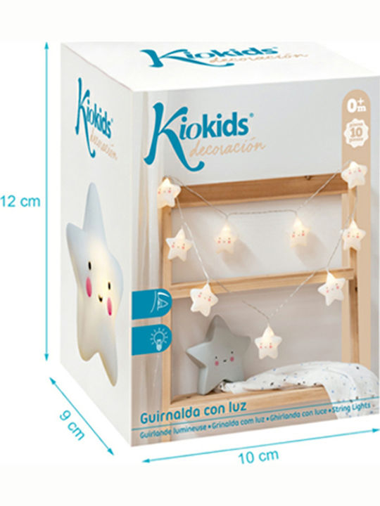Kiokids Παιδική Φωτιστική Γιρλάντα Πλαστικό Αστεράκια