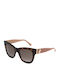 Jimmy Choo Women's Sunglasses with Brown Tartaruga Plastic Frame and Brown Gradient Lens JAN/S ONS/HA