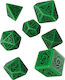 Q Workshop Celtic 3D Dice Set Dice Green & Blac...