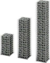 vidaXL Garden Fencing Material 3pcs Silver
