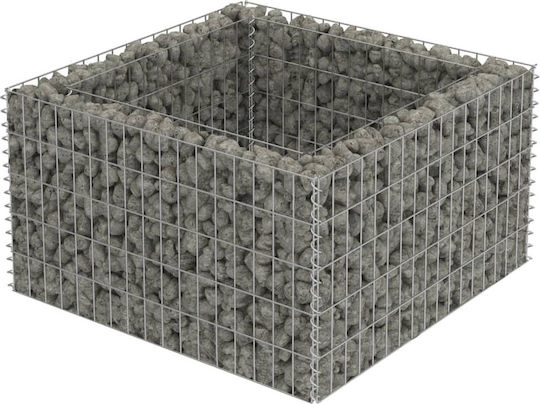 vidaXL Planter Garden Fencing Material 1pcs Silver