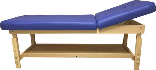 Medicin Bett Massage und Physiotherapie Blau aus Holz 190x72cm.