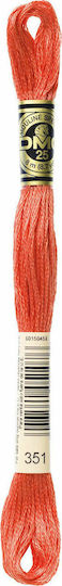 DMC Thread Embroidery Mouliné 117 Cotton Coral 8m