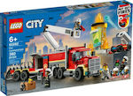 Lego Orașul Fire Command Unit pentru 6+ ani