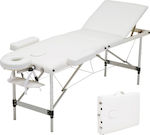 Salon Tech Κρεβάτι Μασάζ Φυσικοθεραπείας σε Λευκό Χρώμα