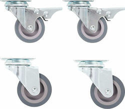 vidaXL 277915 Rotating Wheels with Brake 32pcs 50mm