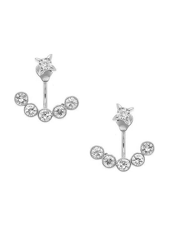 Silver earjackets earrings, 50547000