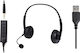 Sandberg 2in1 Office Headset Jack + USB On Ear Multimedia Ακουστικά με μικροφωνο και σύνδεση 3.5mm Jack / USB-A
