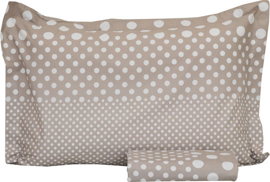 Anna Riska Duvet Cover Cotton Single 160x240 Mix & Match 56 Beige