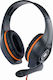 Gembird GHS-05-O Over Ear Gaming Headset με σύνδεση 3.5mm Πορτοκαλί