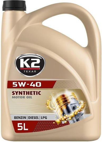 K2 Synthetic Synthetisch,Polyester/Cotton/Leather Autopflegeöl 5W-40 5Es