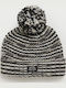 Space Dye Pom Pom Beanie Γυναικείος Σκούφος Πλεκτός Grey Space Dye