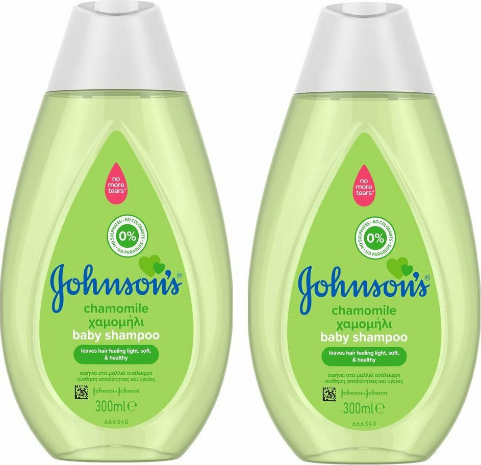 Johnson & Johnson Baby Shampoo Chamomile 2x300ml Skroutz.gr