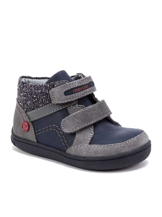 Mayoral Lederne Kinderstiefeletten mit Klettver...