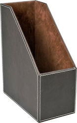 Osco Leather Magazine File Brown 25.5x10x31.5cm