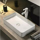 Inter Ceramic ICB 881 Επικαθήμενος Νιπτήρας Πορσελάνης 67.5x38x11cm Λευκός