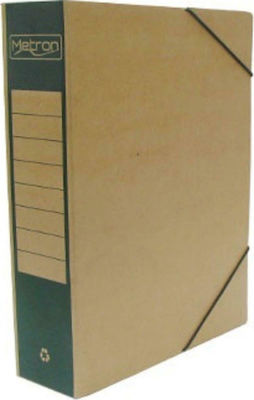 Metron Paper File Box with Rubber Band