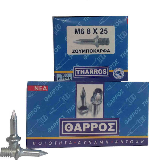 Tharros Καρφιά Ρομπότ Μ6 8x25mm 100τμχ