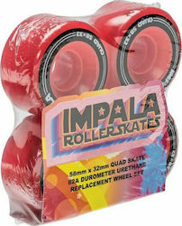 IMPALA REPLACEMENT WHEELS 4PK RED 58mm