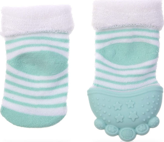 Nuby Socks Teething Glove Silicone for 3 Months+ 2 Pieces