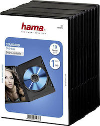 HAMA DVD Box pentru 1 Disc în Culoarea Negru 10buc