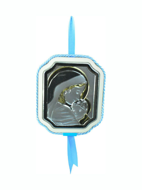 Slevori Heilige Ikone Kinder Amulett mit der Jungfrau Maria aus Silber SLE-12