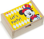 Christening Favor with Box Mickey made of Wood 48pcs