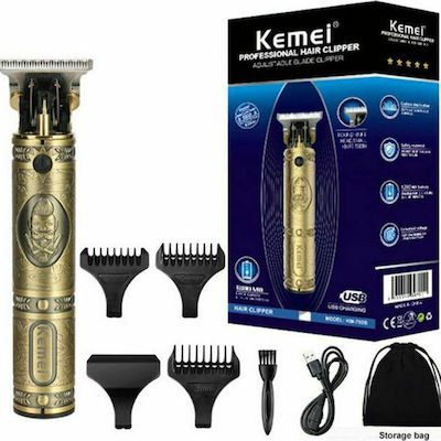 Kemei Rechargeable Hair Clipper Gold ΚΜ-700Β