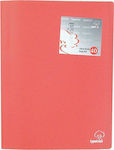 Typotrust Clipboard Flexible with 40 plastic sleeves Slides for Paper A4 Pink 1pcs