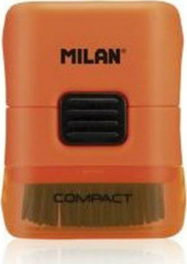 Milan Γόμα για Μολύβι Mimo Fluo Compact με Βουρτσάκι Πορτοκαλί