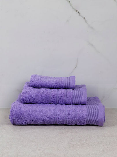 Sunshine Bath Towel Set 3pcs Chimbouri 3 Levander Weight 500gr/m²