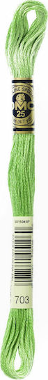 DMC Thread Embroidery Mouliné 117 Cotton in Green color 8m Charteuse