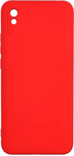 Sonique Liquid Back Cover Silicone Red (Redmi 9A / 9AT)
