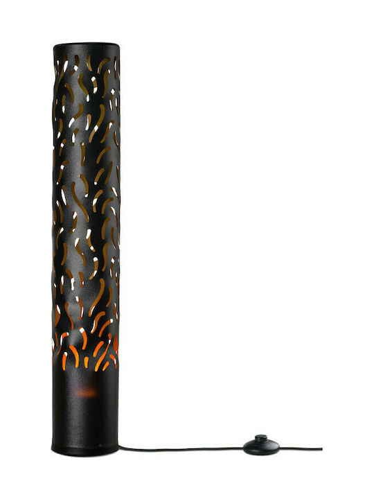 Navaris Μοντέρνο Φωτιστικό Δαπέδου Υ80xΜ13εκ. με Ντουί για Λαμπτήρα σε Μαύρο Χρώμα