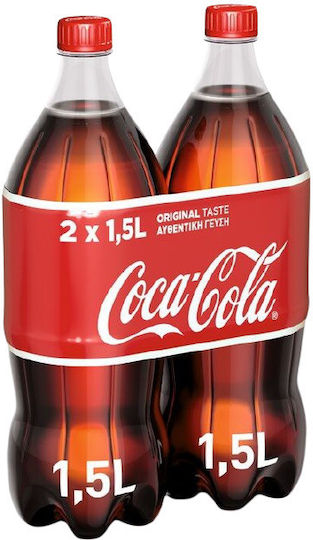 Coca-Cola Cola με Ανθρακικό σε Μπουκάλι 2x1500ml