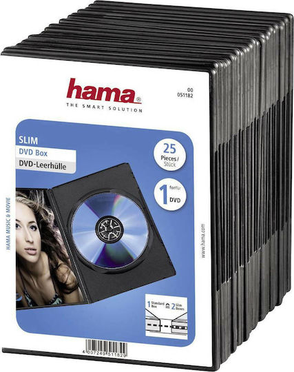 HAMA DVD Box Black 25pcs 51182