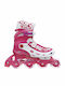 AMILA Inline Αυξομειούμενα Rollers Ροζ Παιδικά