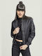 Urban Classics TB807 Women's Short Bomber Jacket for Winter Black