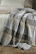 Down Town Home Waffle Pique Blanket Single 170x240cm Gray