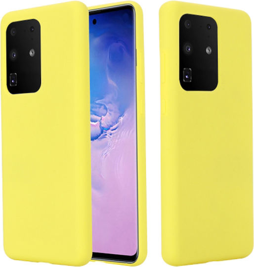 Sonique Liquid Back Cover Σιλικόνης Κίτρινο (Galaxy S20 Ultra)