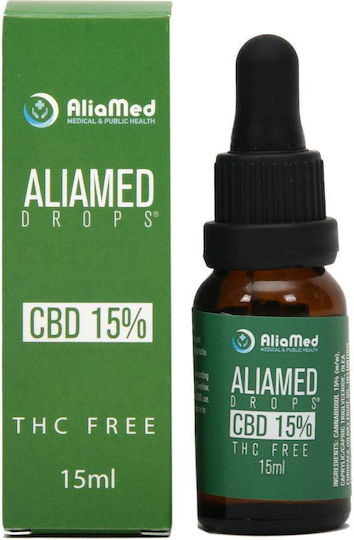 AliaMed Endora Ulei Produse din cânepă (CBD) în Picături cu 15% CBD 15ml