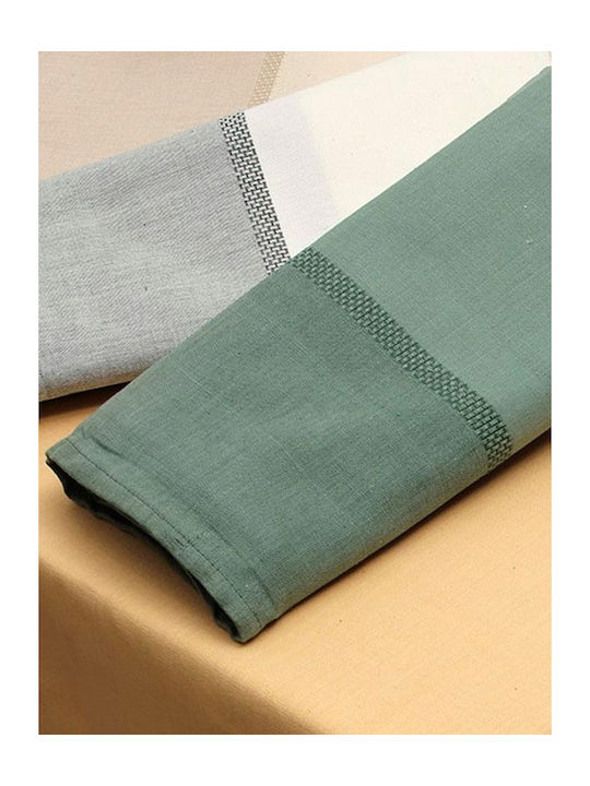 Sette Colori Καρέ Τραπεζομάντηλο Βαμβακερό Sand 02 150x150εκ.