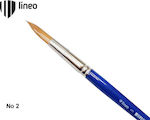 Lineo Round Paint Brush Πινέλο Στρόγγυλο Συνθετικό Νο2 No2