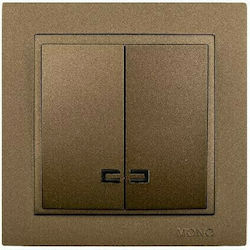 Mono Electric Despina Metallic Χωνευτός Διακόπτ...